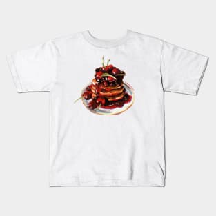 Cherry Pancakes Kids T-Shirt